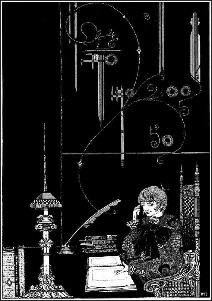 Harry Clarke 2 102 Vintage Illustration A4 Photo Print