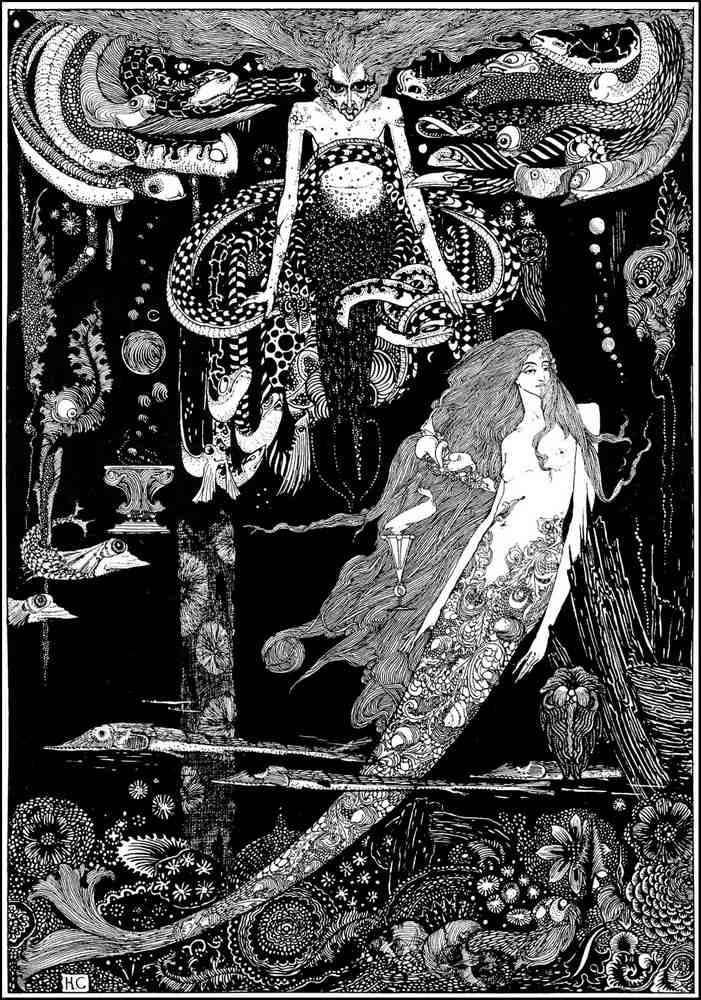 Harry Clarke 2 106 Vintage Illustration A4 Photo Print