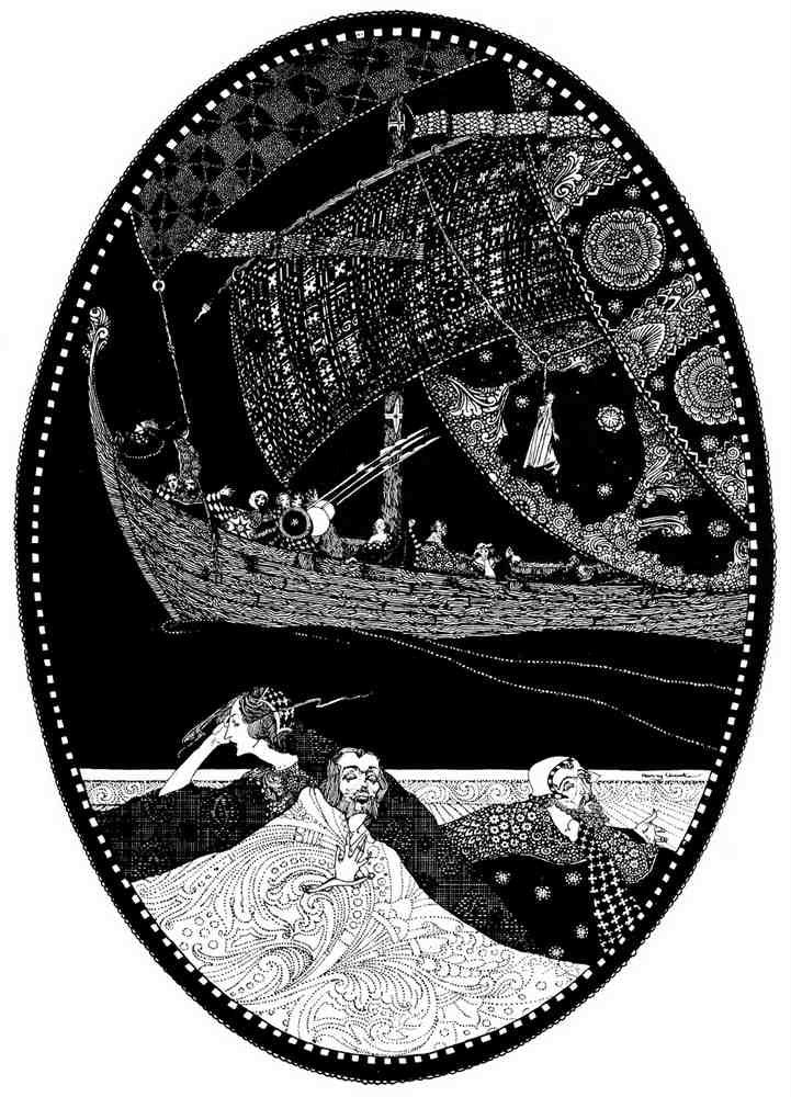 Harry Clarke 2 107 Vintage Illustration A4 Photo Print