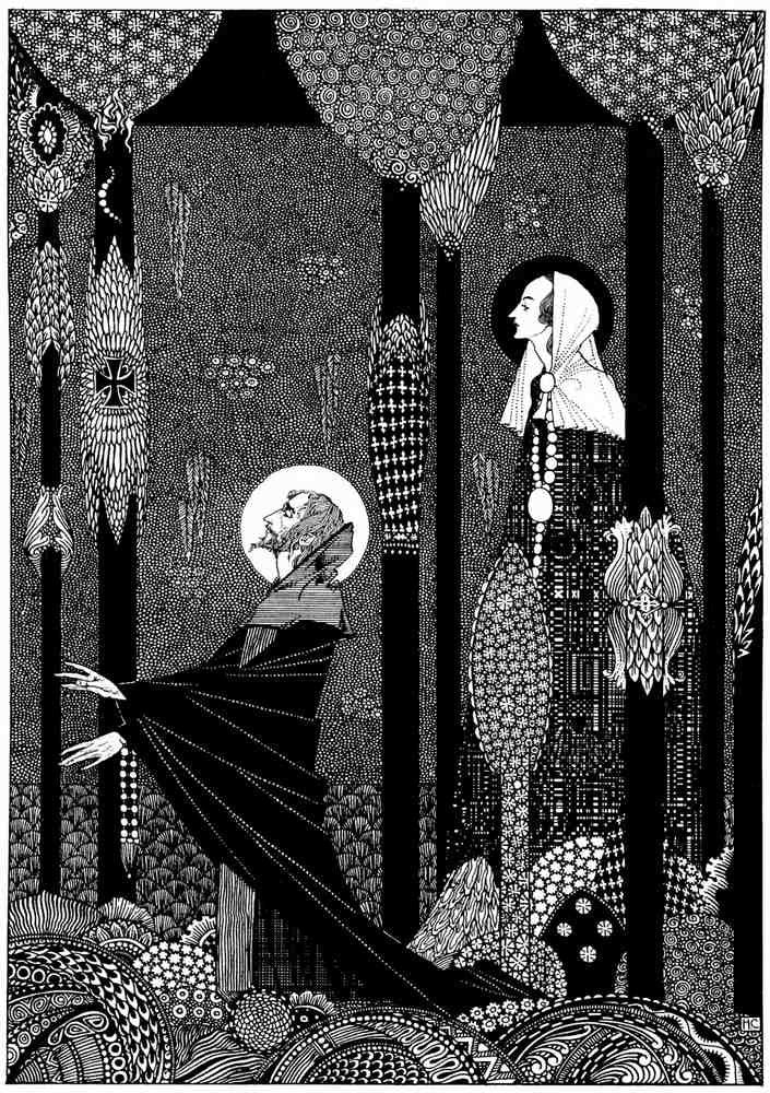Harry Clarke 2 108 Vintage Illustration A4 Photo Print
