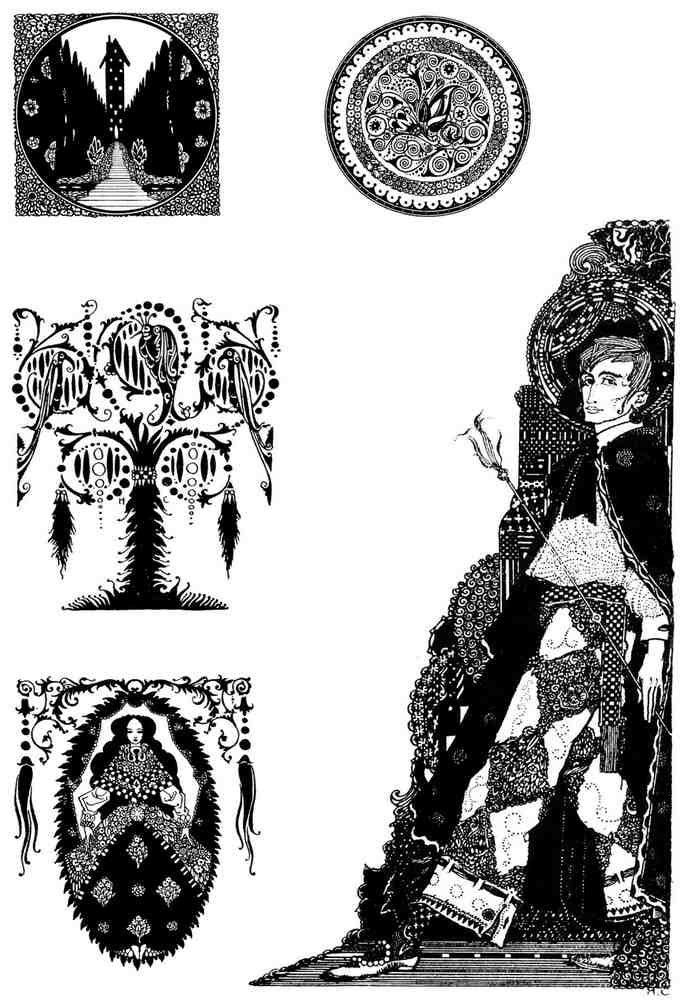 Harry Clarke 2 112 Vintage Illustration A4 Photo Print