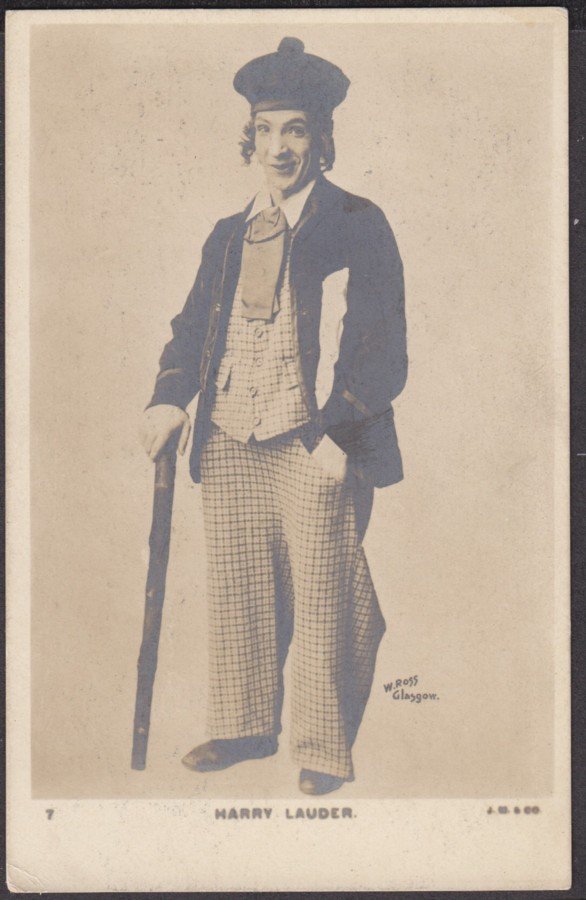 Harry Lauder Scottish Entertainer In Costume Vintage A4 Photo Print