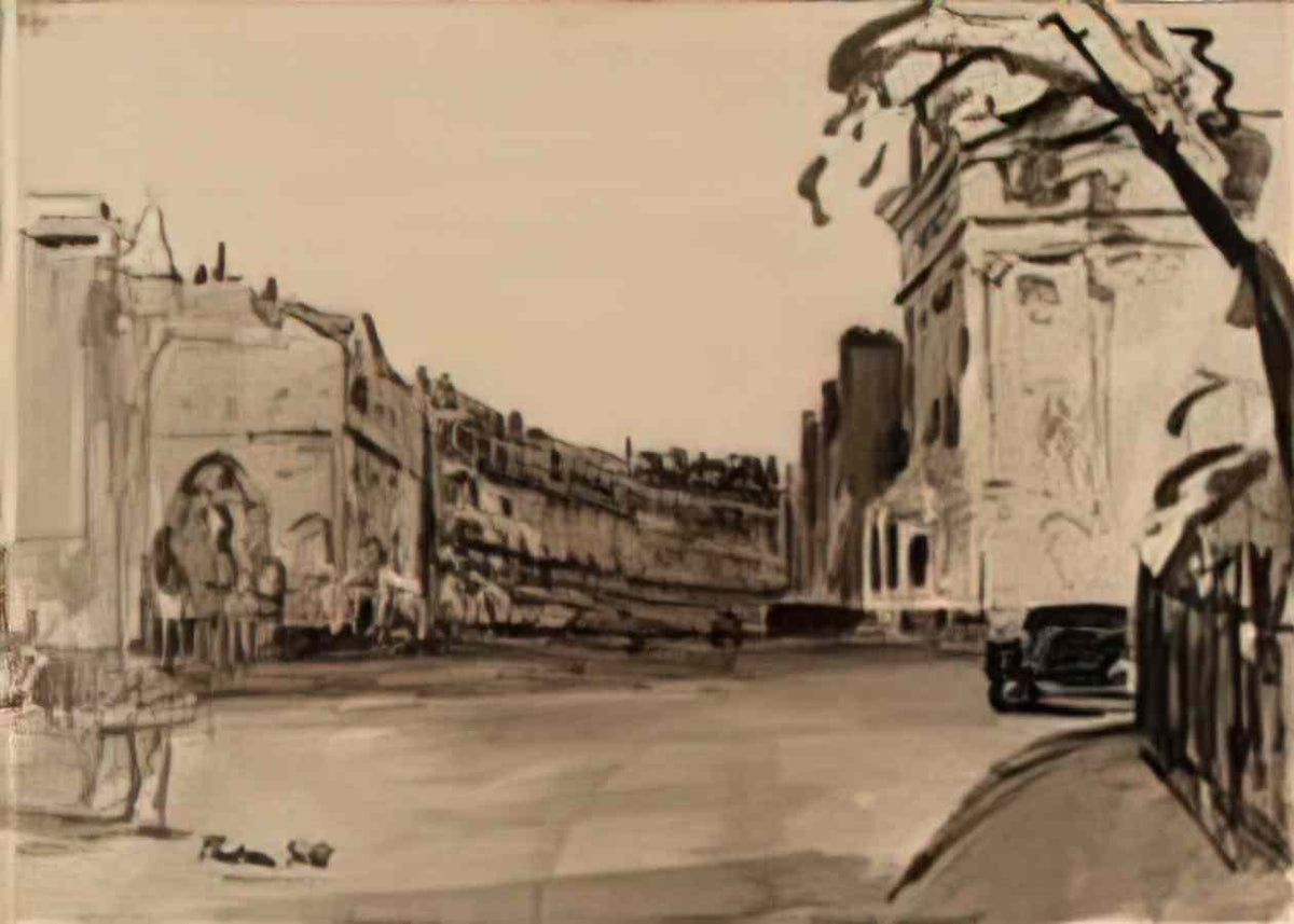 Harry Phelan Gibb belgrave square and wilton crescent 1928 Art A4 Photo Print