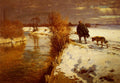 Hartwick Hermann A Hunter In A Winter Landscape Art A4 Photo Print