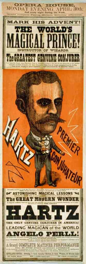 Hartz 1888 Magic Magician Vintage A4 Photo Print