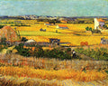 Harvest At La Crau With Montmajour In The Background Van Gogh A4 Photo Print