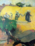 Harvest In Brittany Gauguin A4 Photo Print
