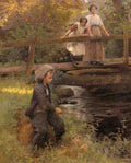 Harvey Harold Fishing By A Forest Stream 5 A4 Photo Print