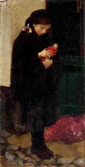 Harvey Harold Study Of A Girl With Her Doll 5 A4 Photo Print