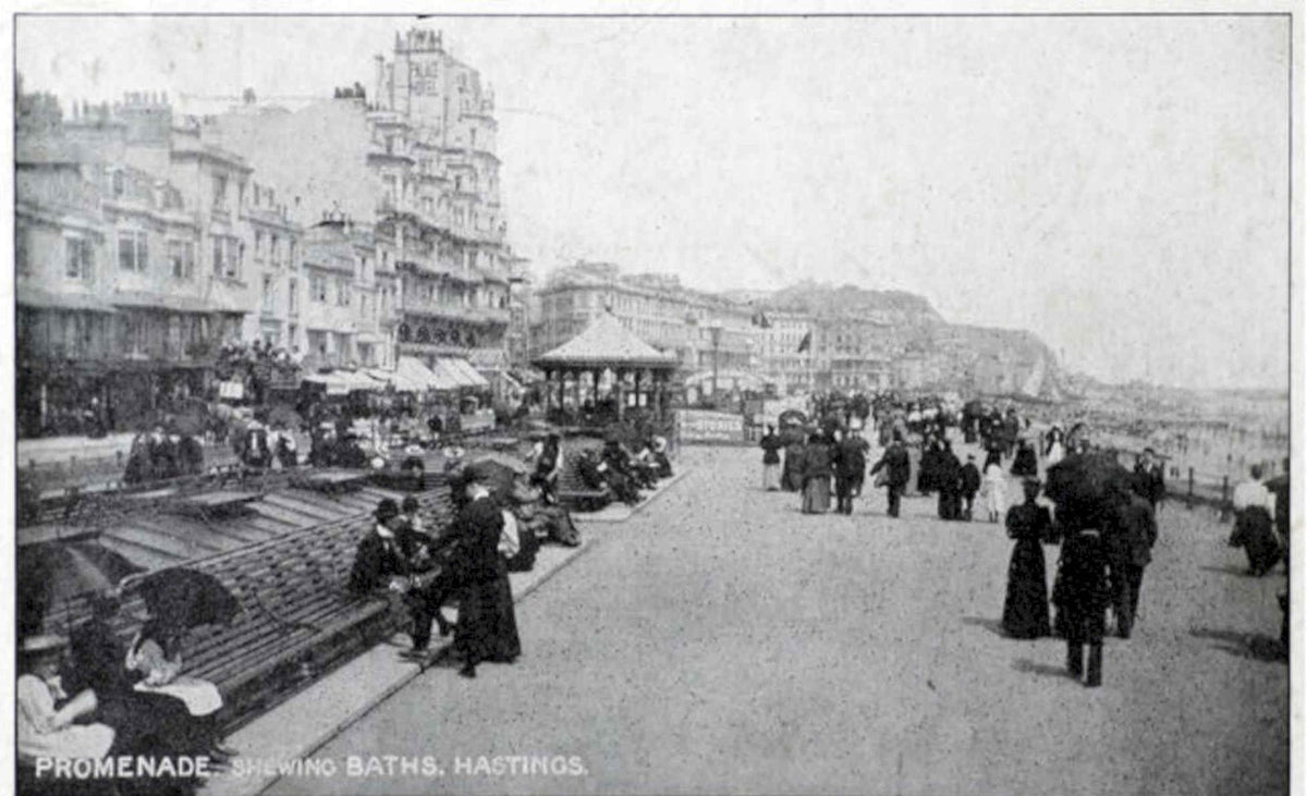 Hastings Promenade Baths Vintage Retro Advert Poster A4 Photo Print