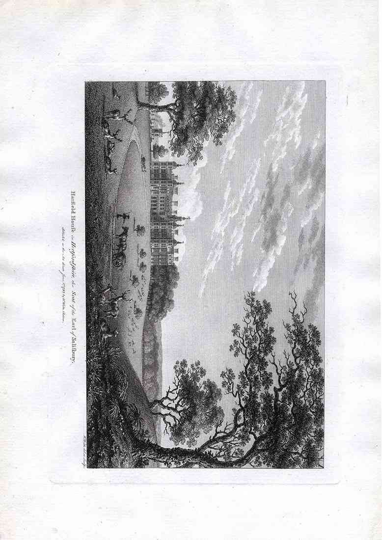 Hatfield House Hertfordshire Earl Of Salisbury Uk Watts 1779 A4 Photo Print