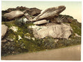 Hathersage Toad Rock Derbyshire Vintage A4 Photo Print