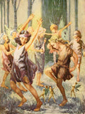 Hatt Mabel K The Little House in the Fairy Wood 1918 Everyone was dancing A4 Photo Print