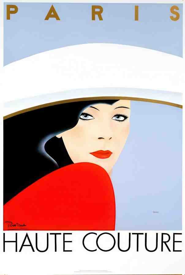 HauteCouture Vintage Advert A4 Photo Print