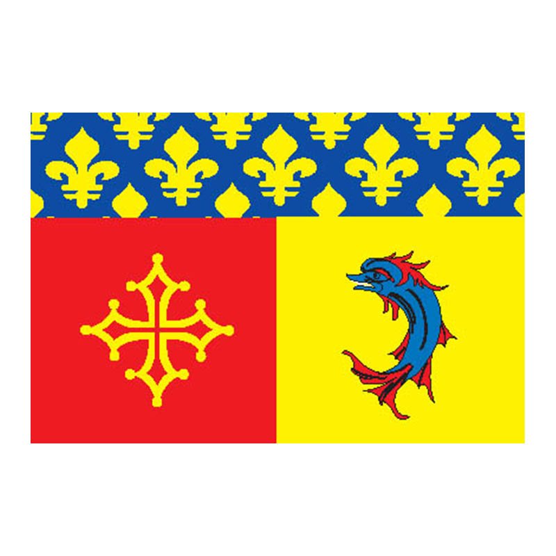 Hautesalpes Dep Flag N2940 A4 Photo Print