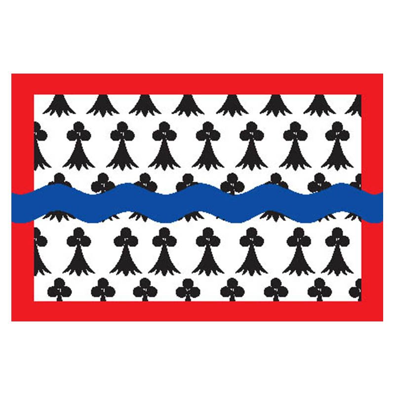 Hautevienne Dep Flag N2944 A4 Photo Print