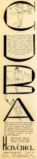 Havana Golf Ballerina Vintage Retro Advert Poster A4 Photo Print