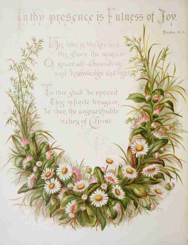 Havergal Frances Ridley Fulness of Joy 1886 In thy presence A4 Photo Print