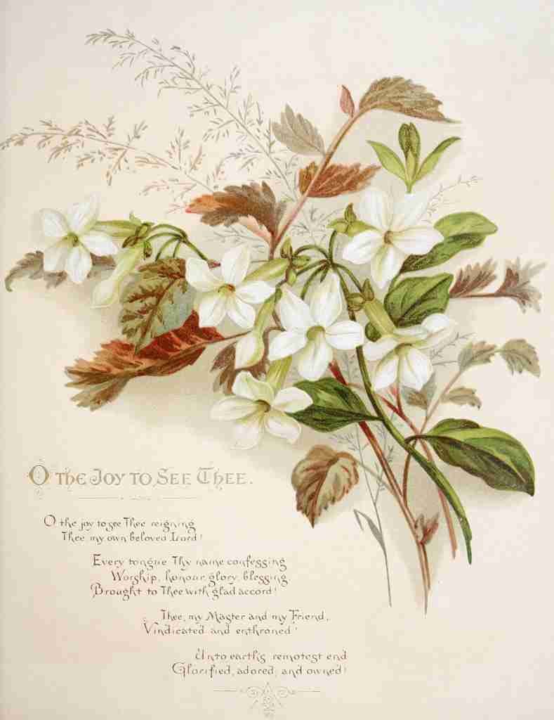 Havergal Frances Ridley Fulness of Joy 1886 O joy to see Thee A4 Photo Print