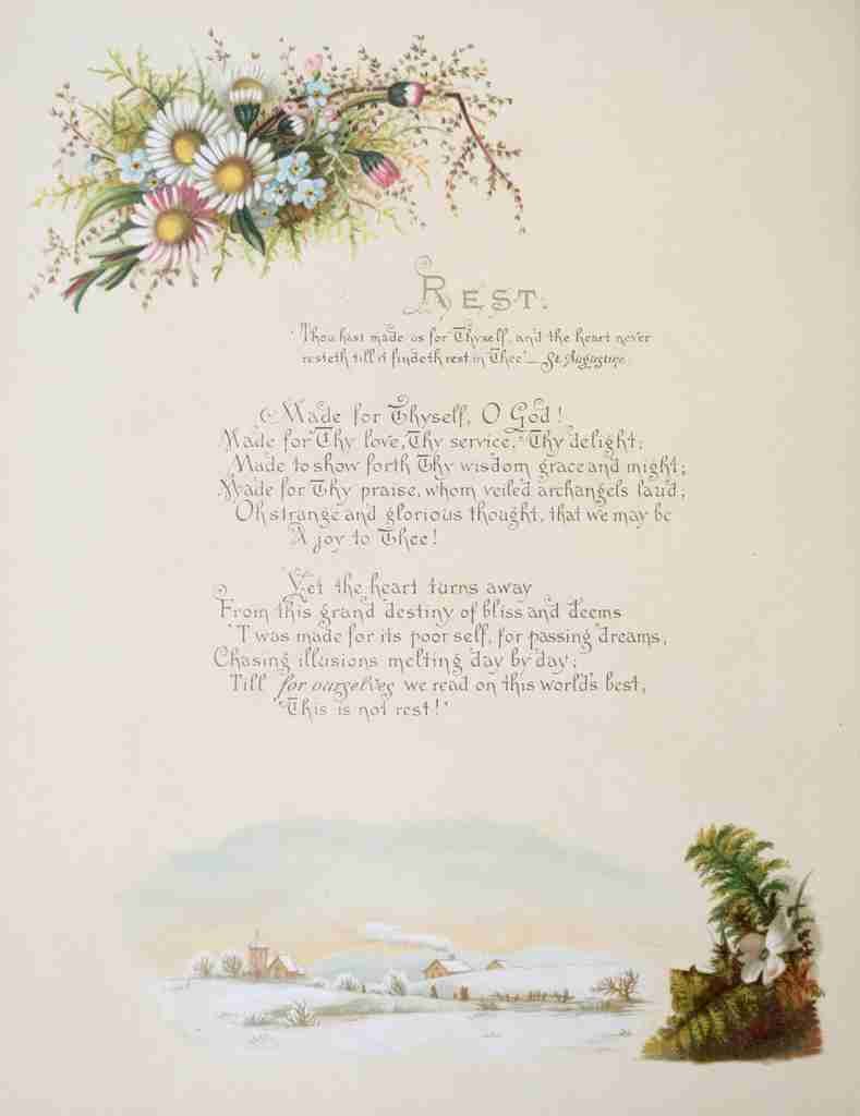 Havergal Frances Ridley Fulness of Joy 1886 Rest A4 Photo Print