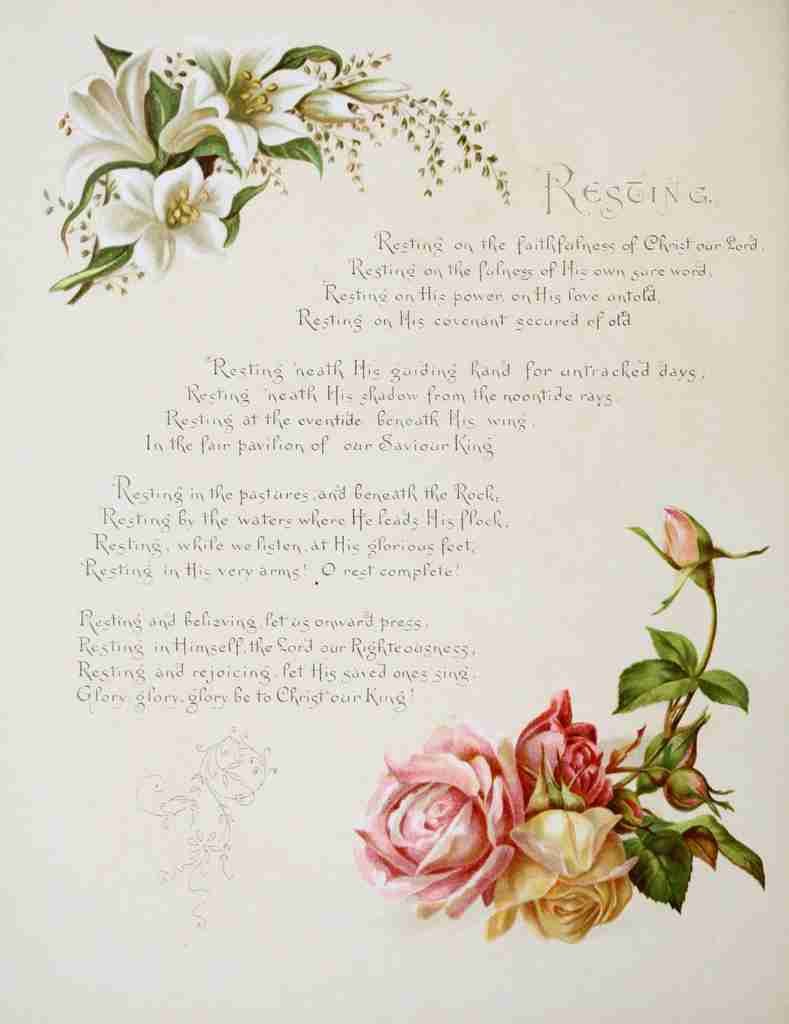 Havergal Frances Ridley Fulness of Joy 1886 Resting A4 Photo Print