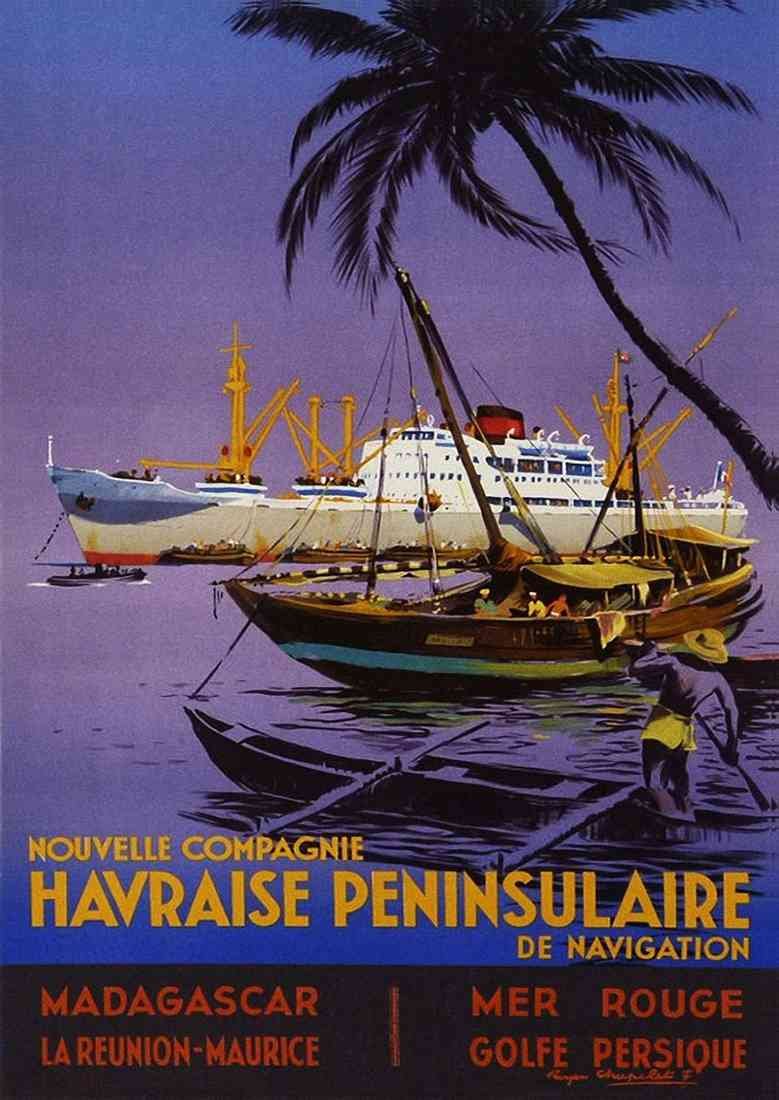 Havraise Peninsulaire De Navigation Madagascar A4 Photo Print 2