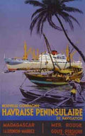 Havraise Peninsulaire De Navigation Madagascar Vintage Advert A4 Photo Print