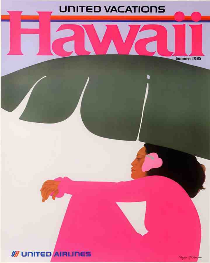 Hawaii Vintage Advert A4 Photo Print