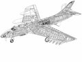 Hawker Hunter cutaway A4 Photo Print