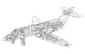 Hawker Siddeley HS125 cutaway A4 Photo Print