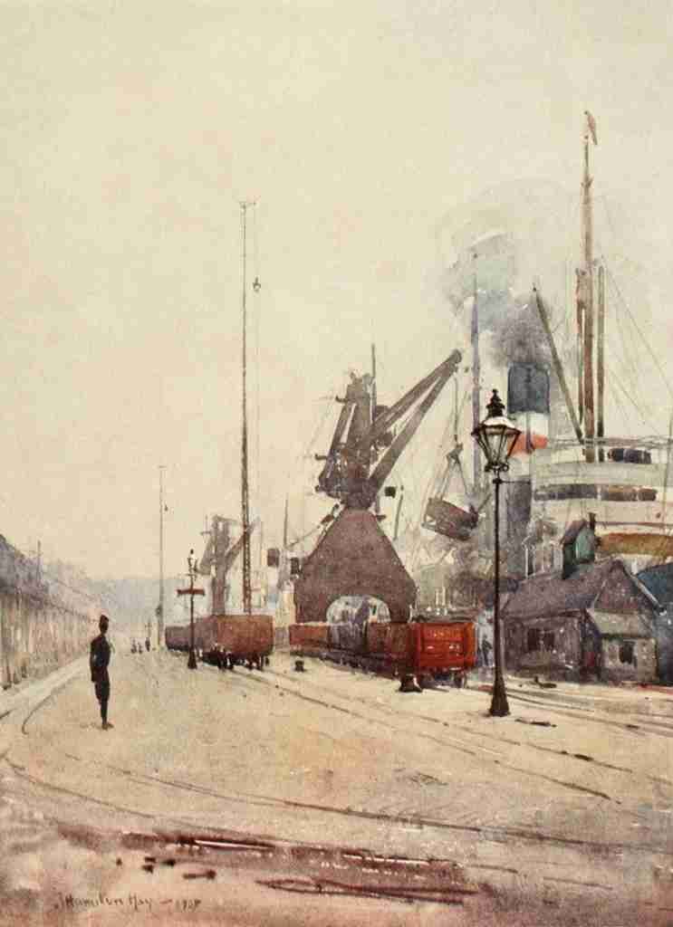 Hay James Hamilton 1874 1916 Liverpool 1907 Herculaneum Dock A4 Photo Print