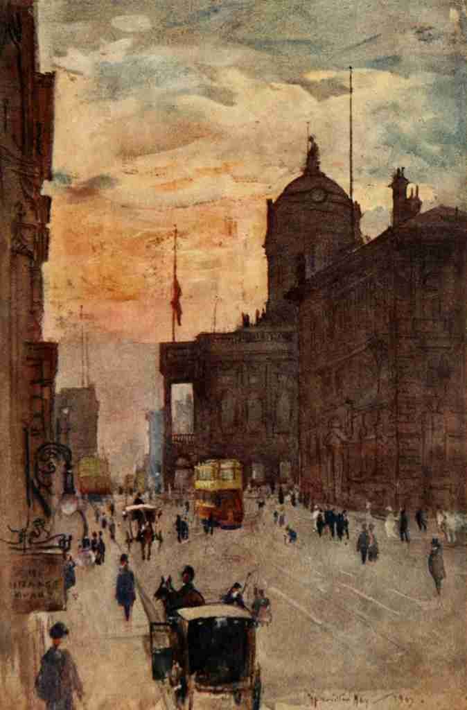 Hay James Hamilton 1874 1916 Liverpool 1907 The Town Hall Vintage A4 Photo Print