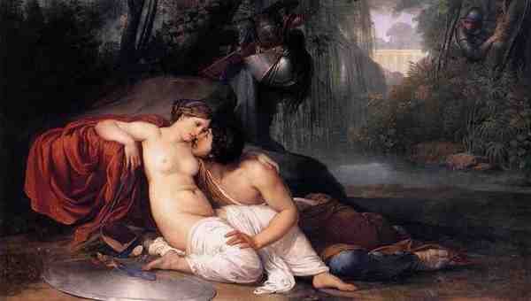 Hayez Francesco Rinaldo And Armida A4 Photo Print