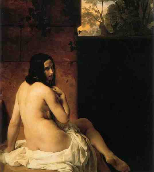 Hayez Francesco Susanna Al Bagno A4 Photo Print