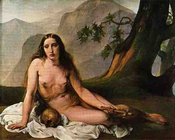 Hayez Francesco The Penitent Magdalene A4 Photo Print