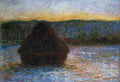 Haylofts thaw, sunset by Monet A4 Photo Print