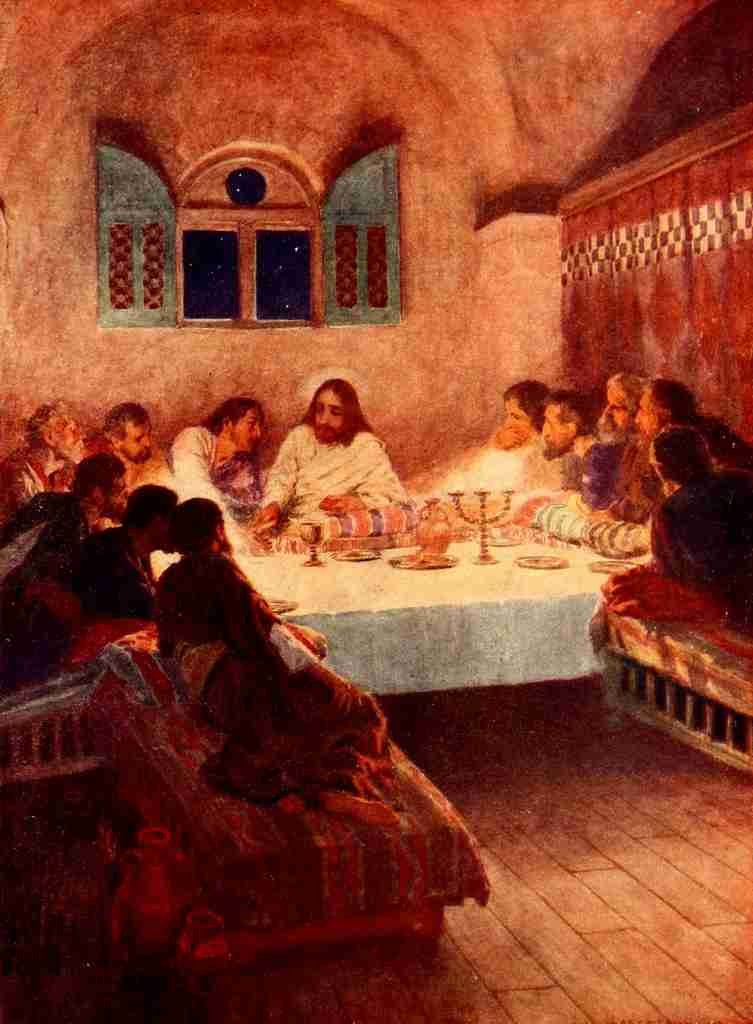 He Who Was Once a Little Child 1900 The Last Supper A4 Photo Print
