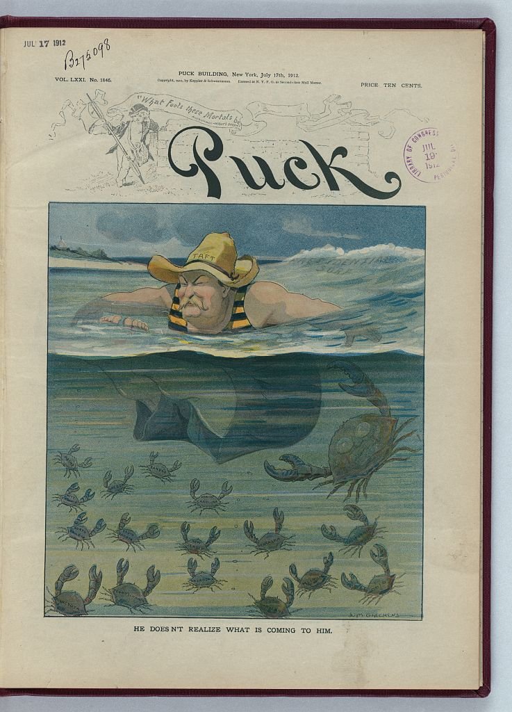 He doesn't realize what is coming to him PUCK A4 Photo Print