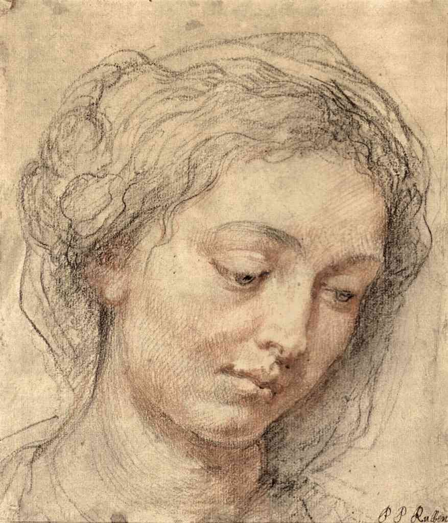 Head Of A Woman 2 Rubens A4 Photo Print