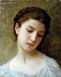 Head Of A Young Girl 1898 Bouguereau A4 Photo Print