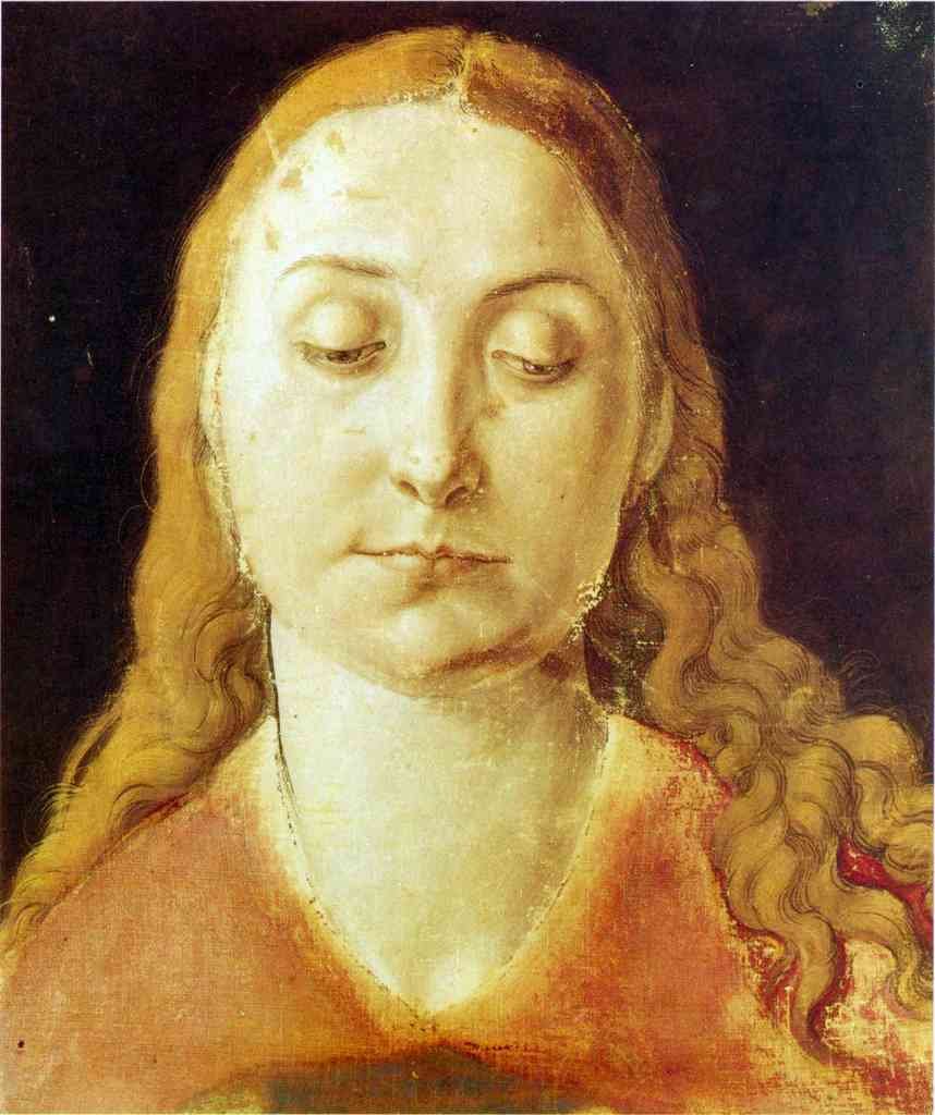 Head Of Mary 1 Durer A4 Photo Print