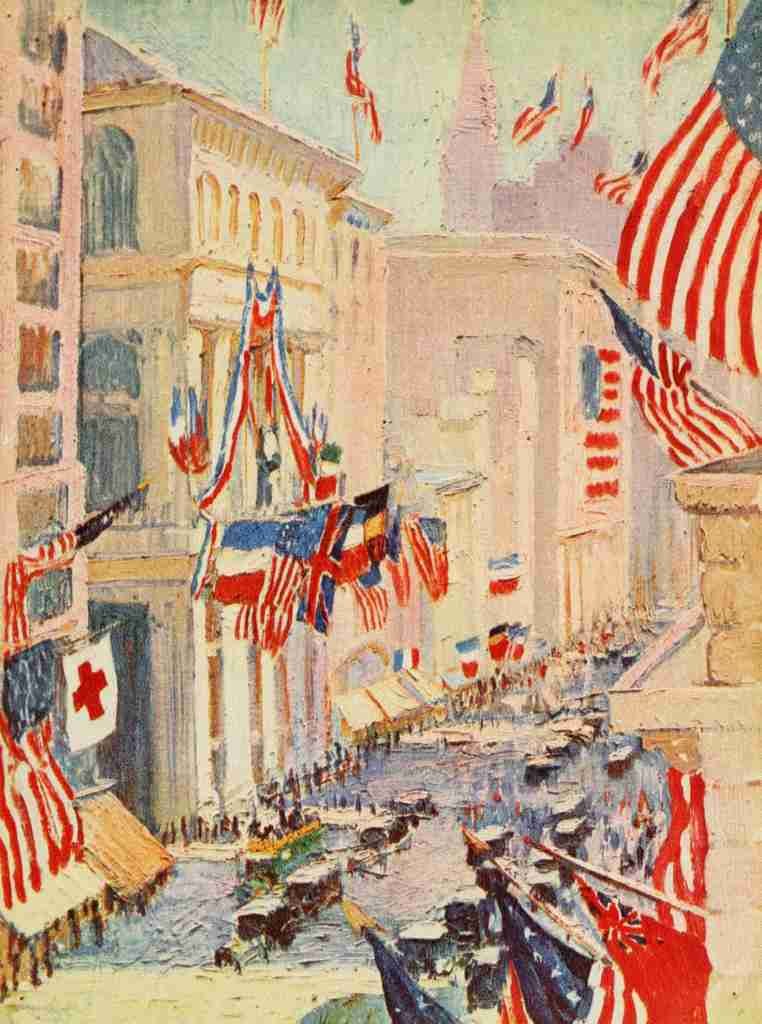Heath Alice New York of Today 1917 Wall Street A4 Photo Print