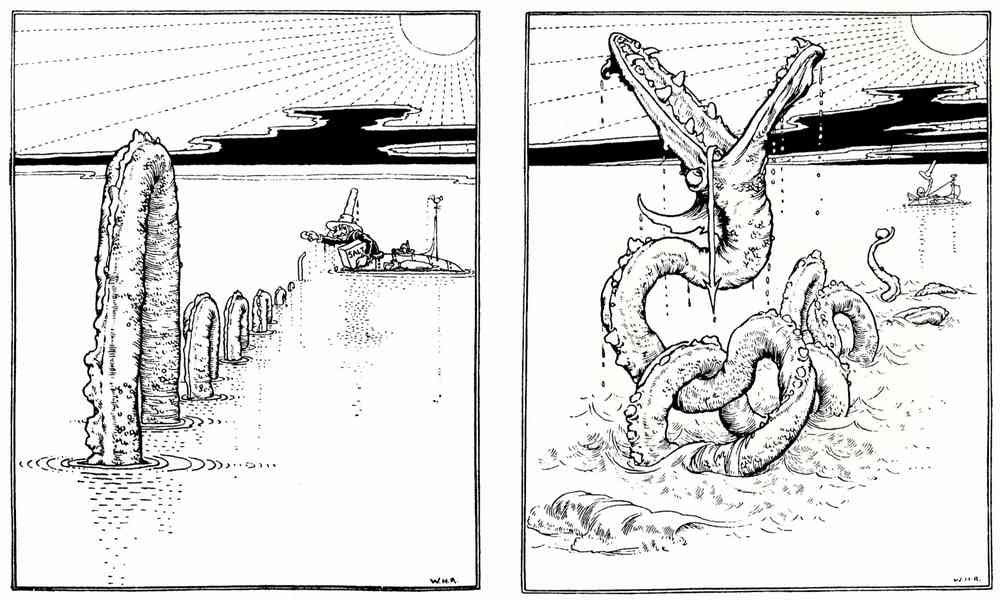 Heath Robinson 1182 Vintage Illustration A4 Photo Print