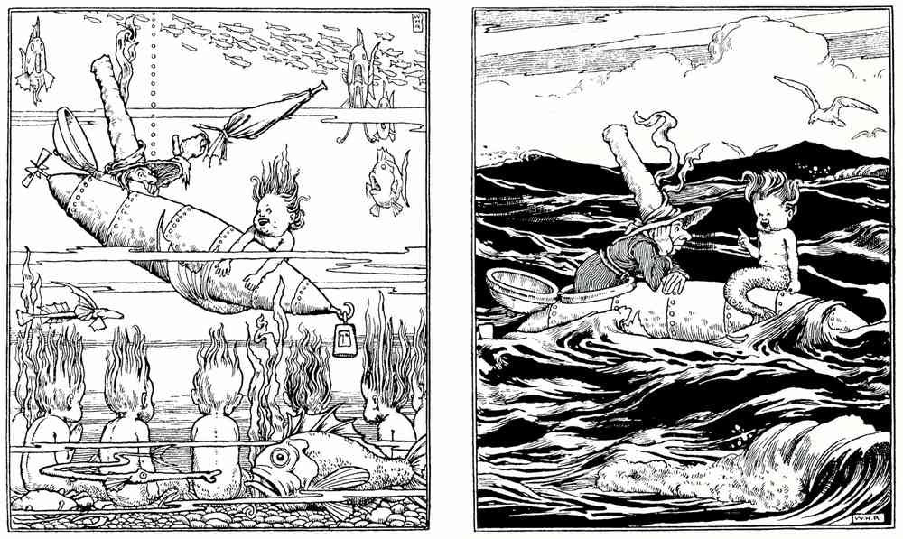 Heath Robinson 1183 Vintage Illustration A4 Photo Print