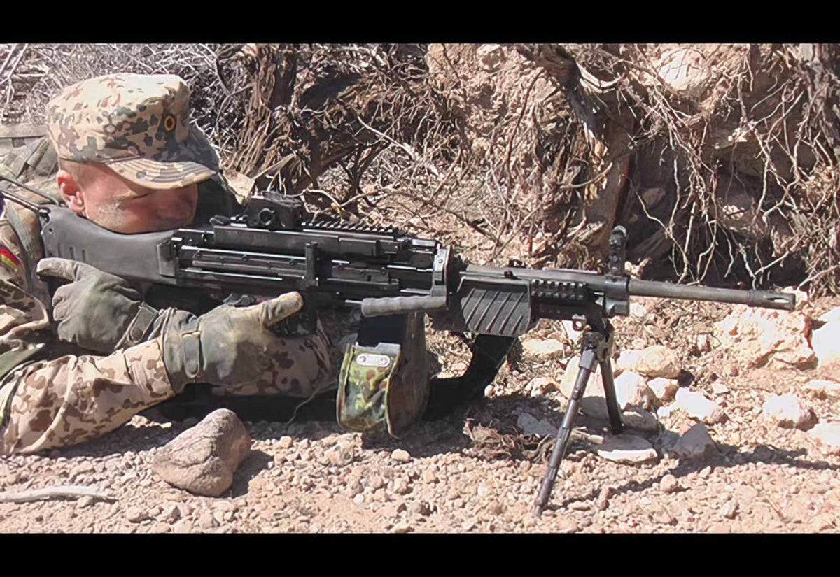 Heckler And Koch Hk Mg4 Light Machine Gun A4 Photo Print