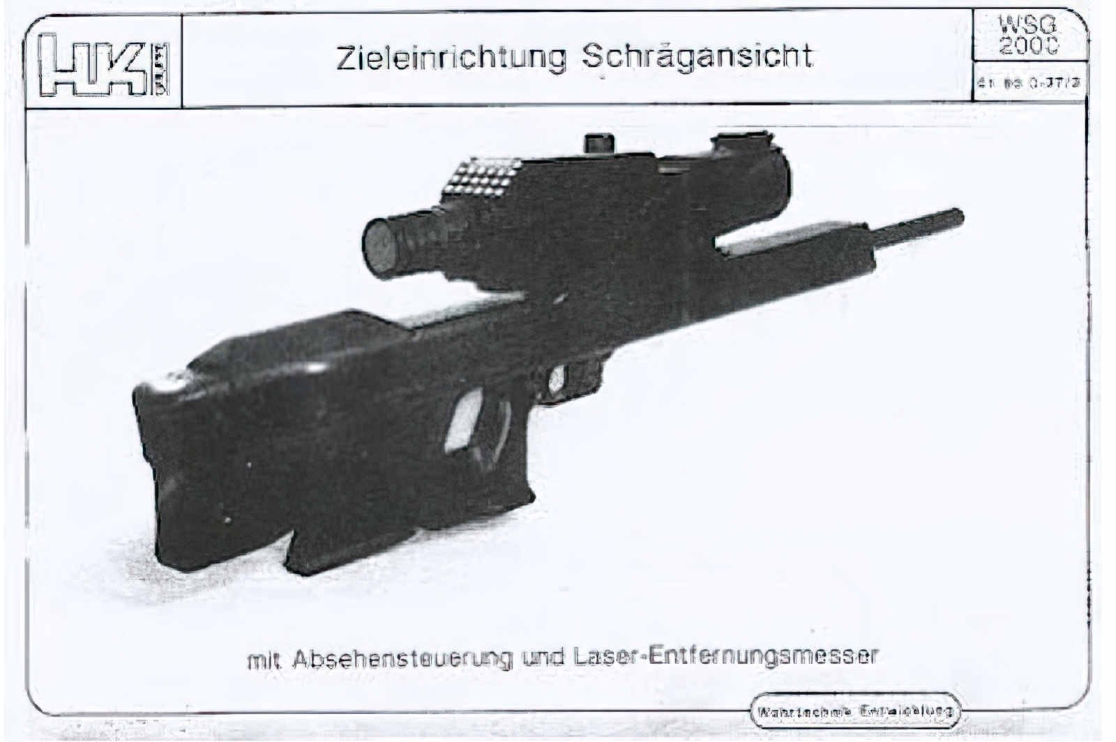 Heckler And Koch Hk Wsg2000 A4 Photo Print
