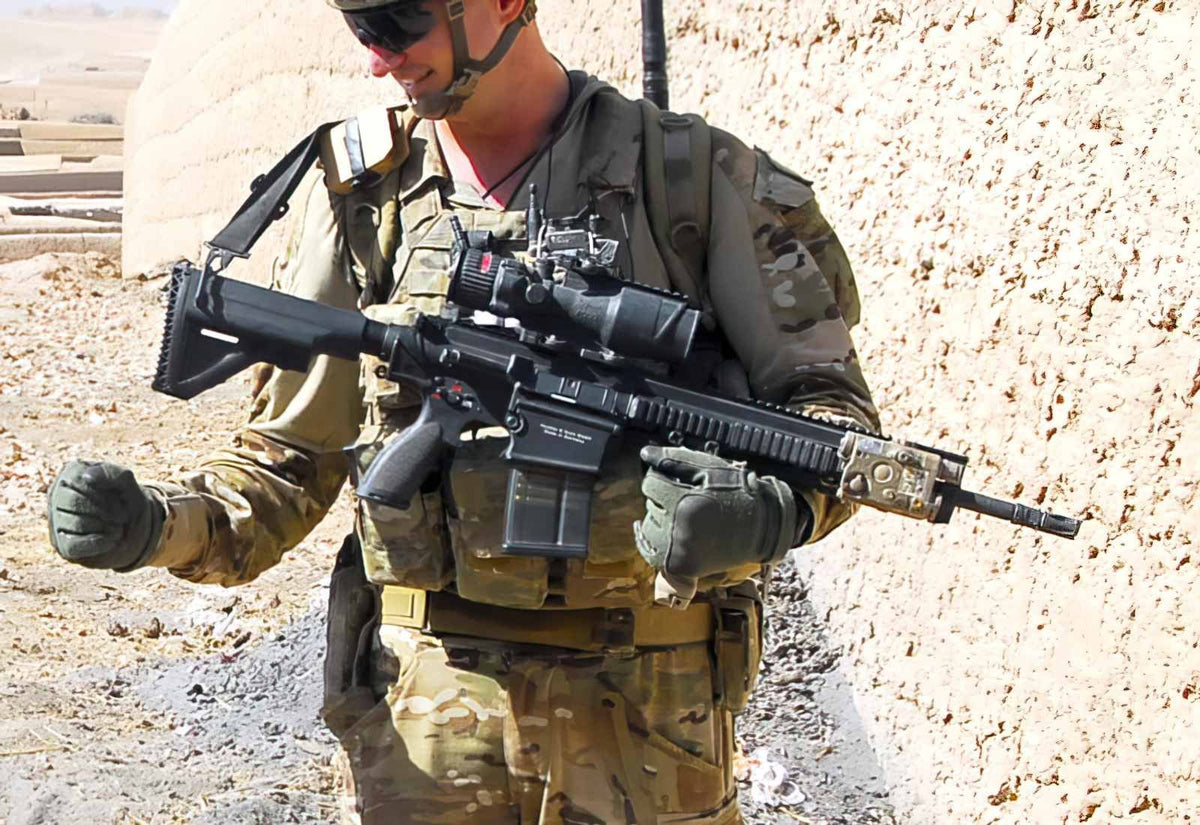Heckler Koch Hk417 2 A4 Photo Print