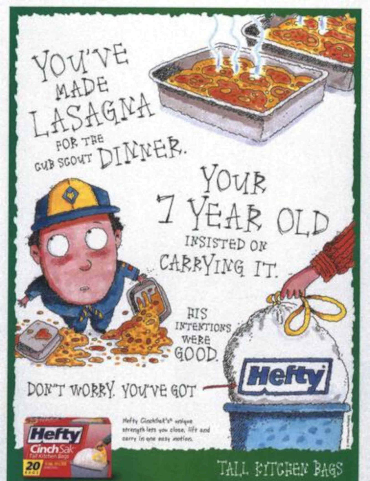 Hefty Cub Scout Vintage Retro Advert Poster A4 Photo Print