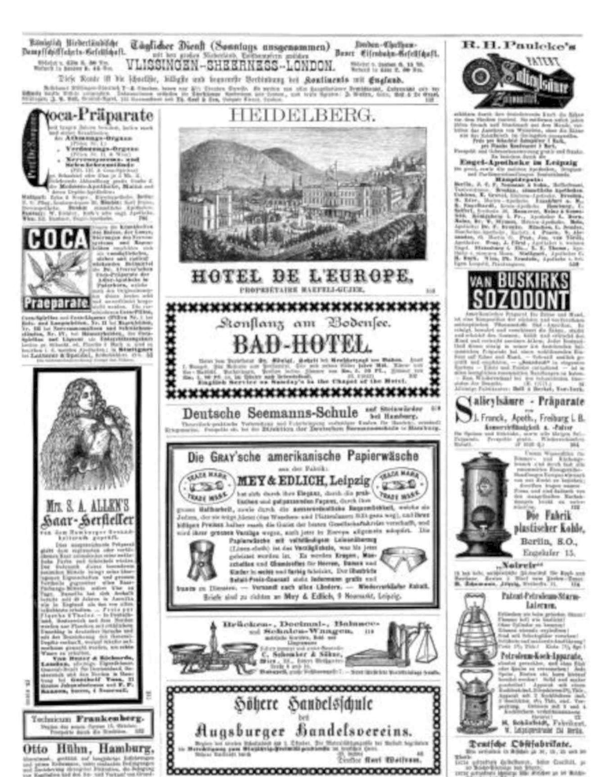 Heidelberg Europe Sozodont Vintage Retro Advert Poster A4 Photo Print