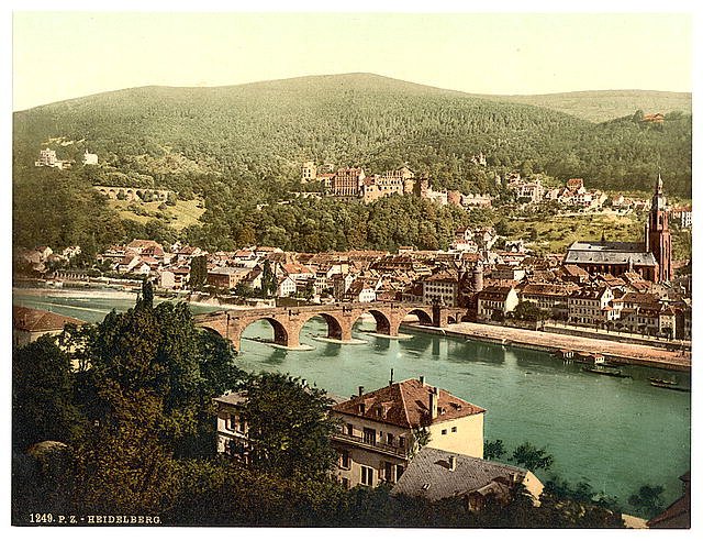 Heidelberg II Baden Germany Vintage A4 Photo Print